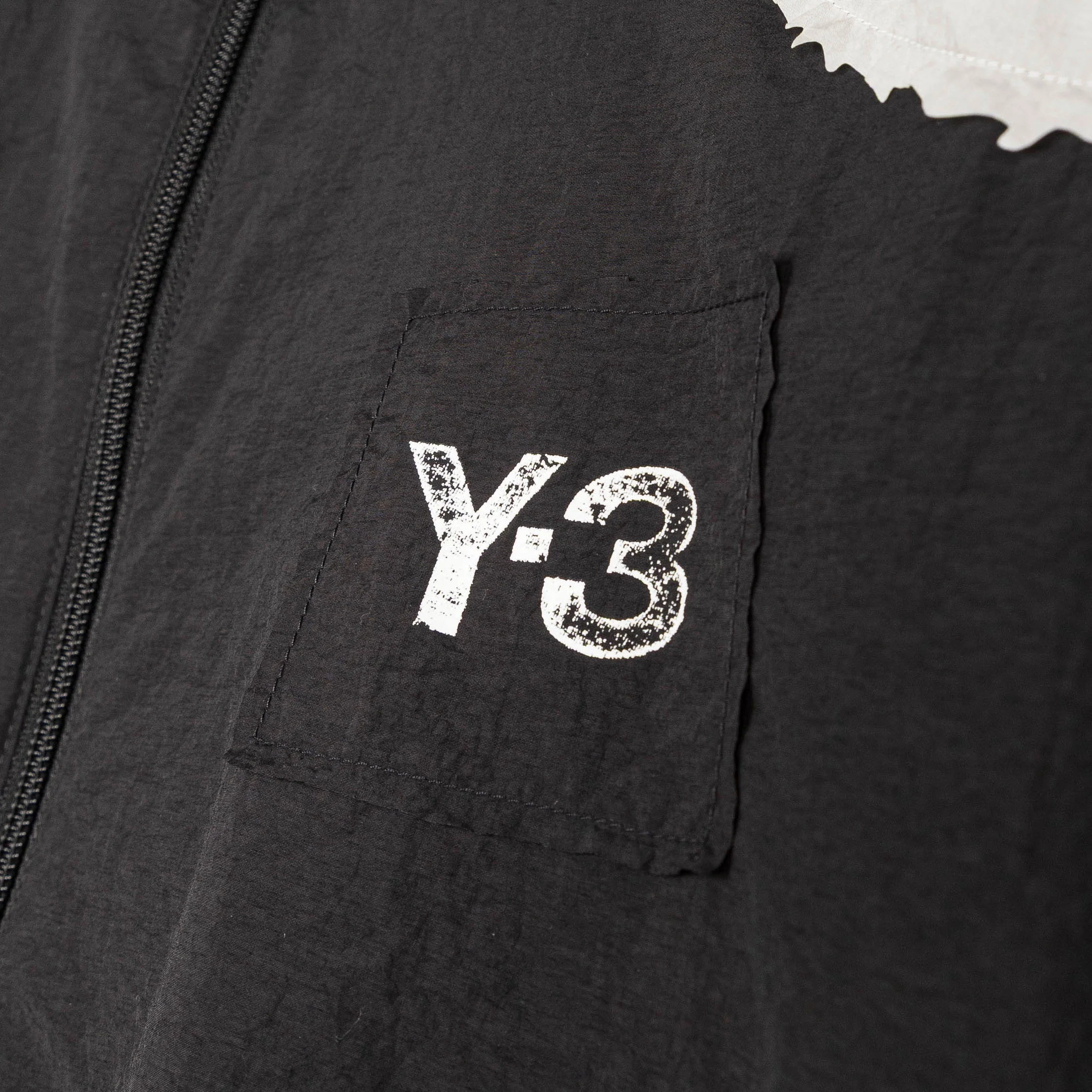 Adidas Y-3 Raw Edge 3 Stripes Nylon Shell Jacket - Image 4
