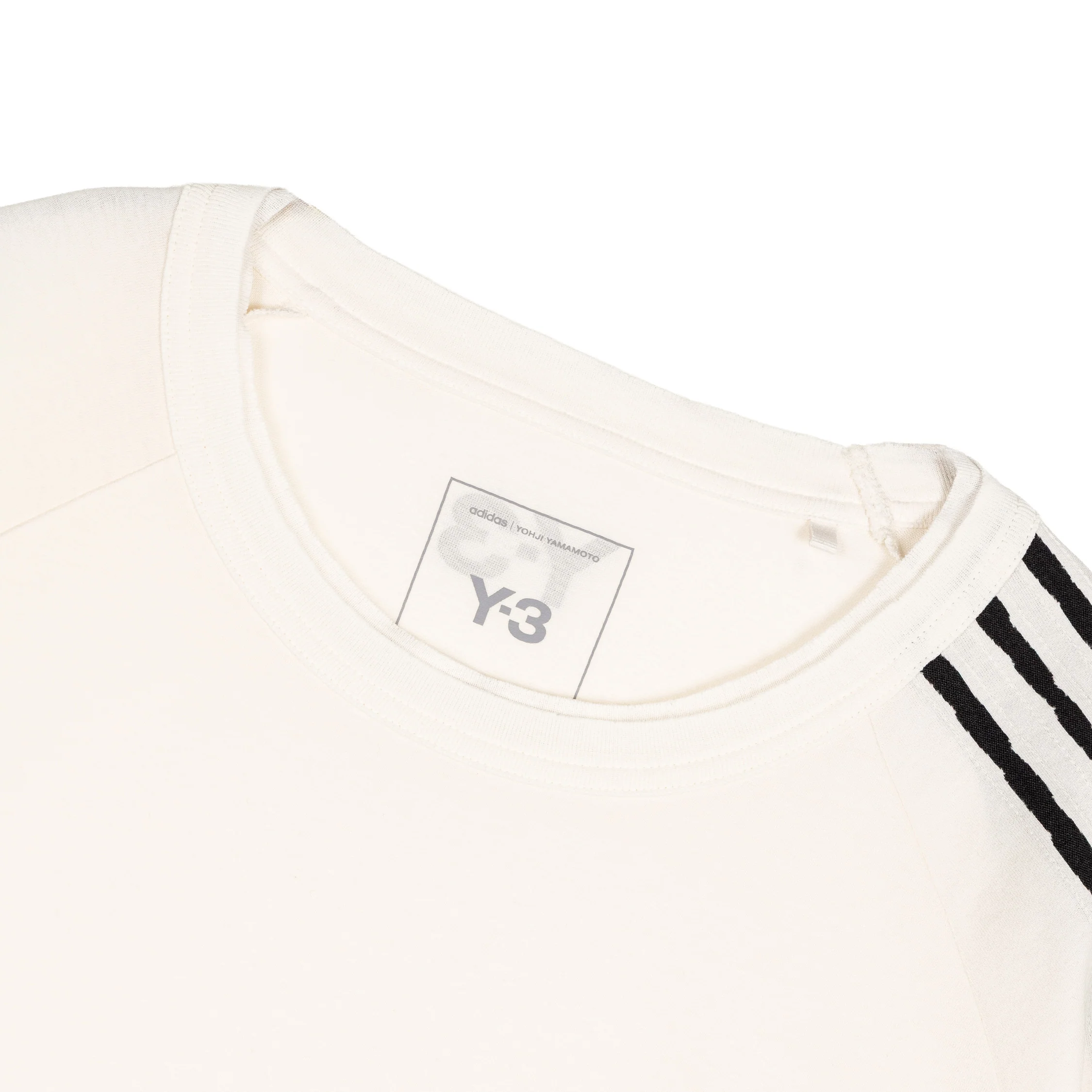 Adidas Y-3 Raw Edge 3 Stripes Tee - Image 2