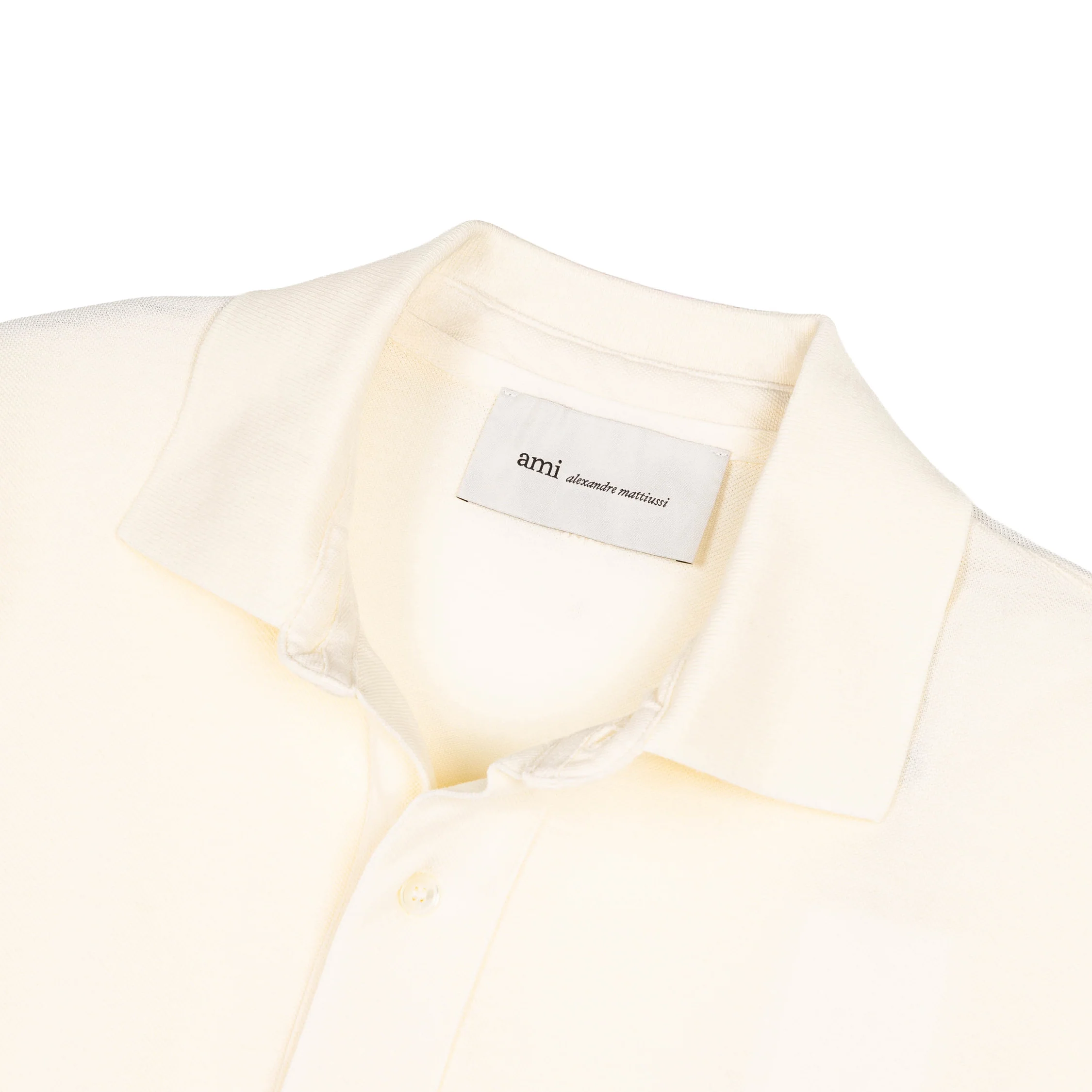 AMI Paris	Ami De Coeur Knitted Patch Polo - Image 2