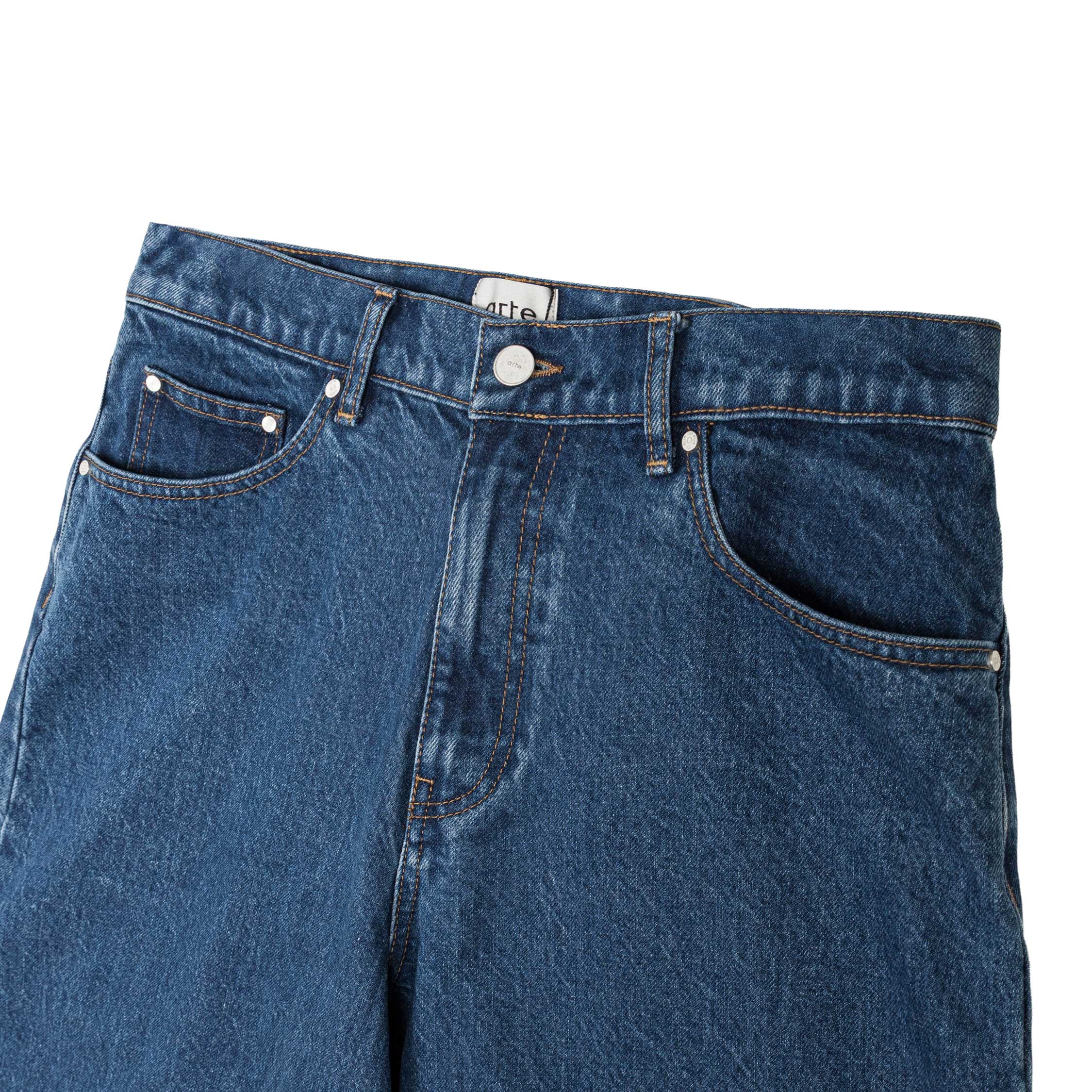 Arte Antwerp Round Pocket Denim Shorts - Image 3