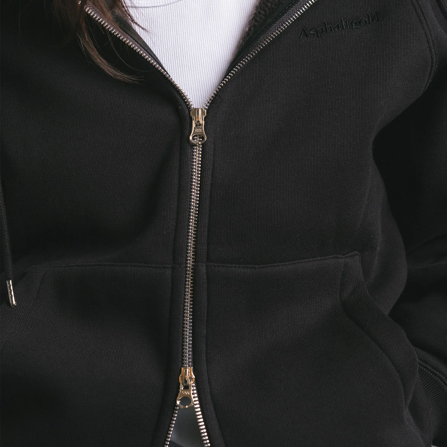 Asphaltgold Essential Zip Hoodie - Image 3