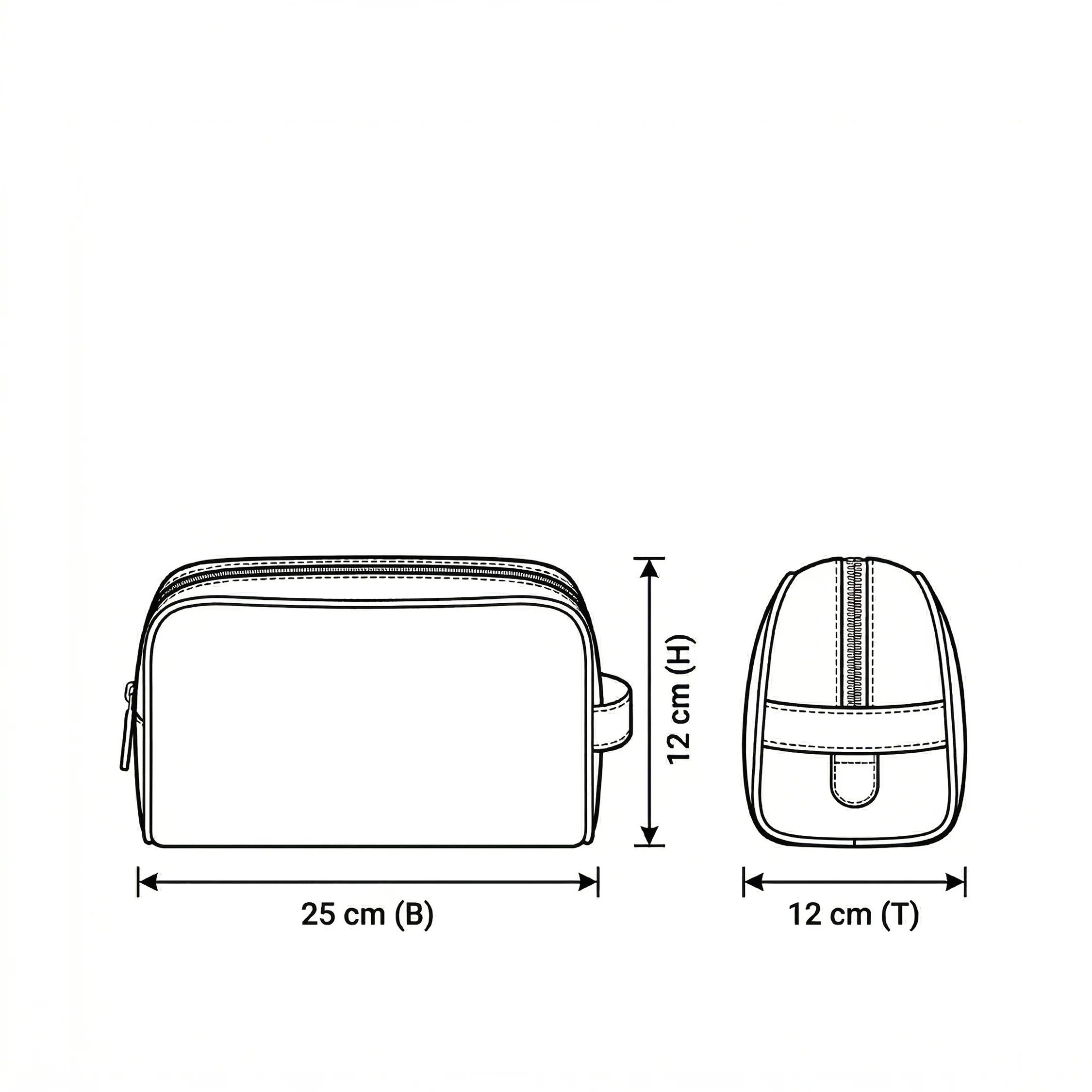 Asphaltgold Leather Toiletry Bag - Image 5