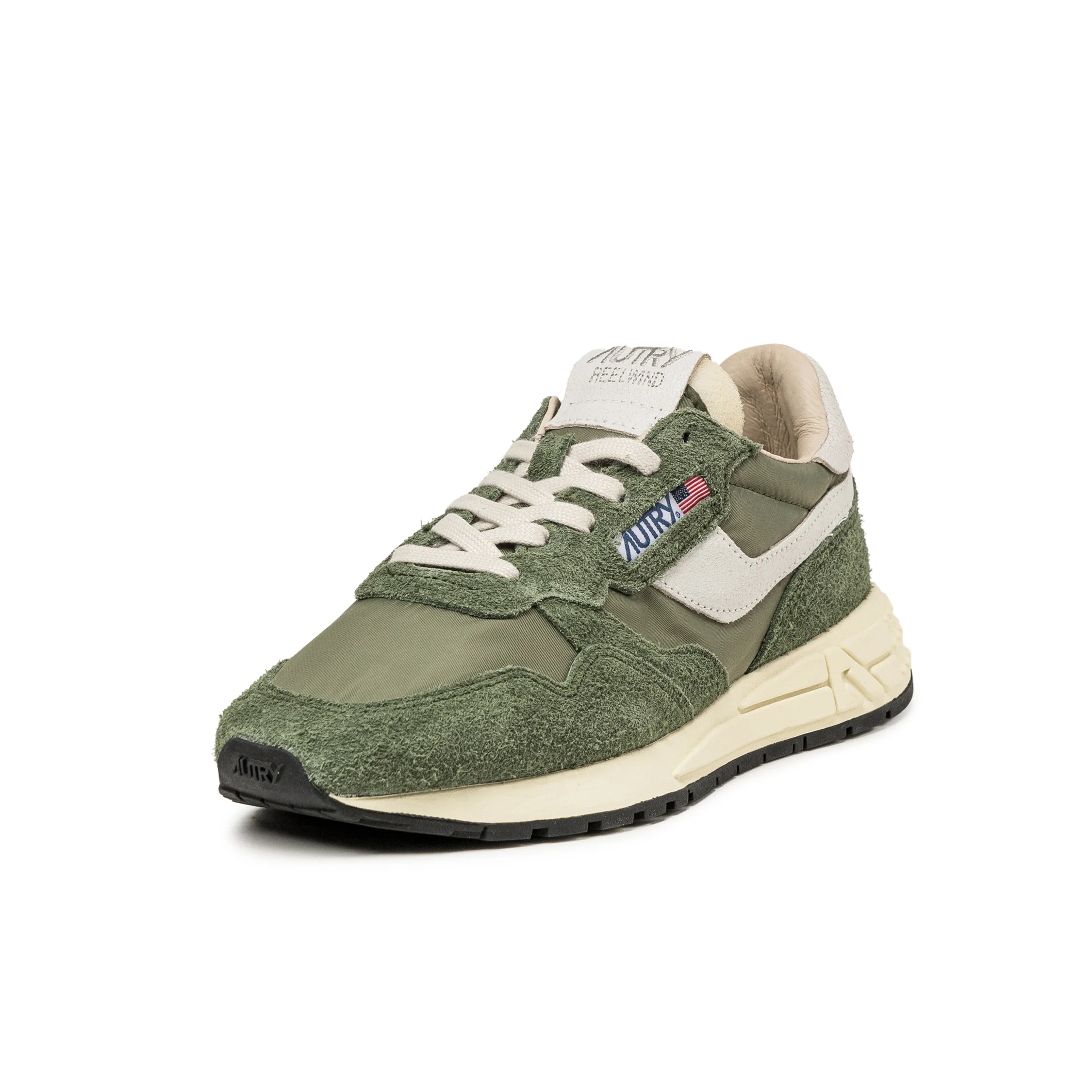 Autry Reelwind Low *Nylon / Hairy Suede / Cracked Leather* - Image 2