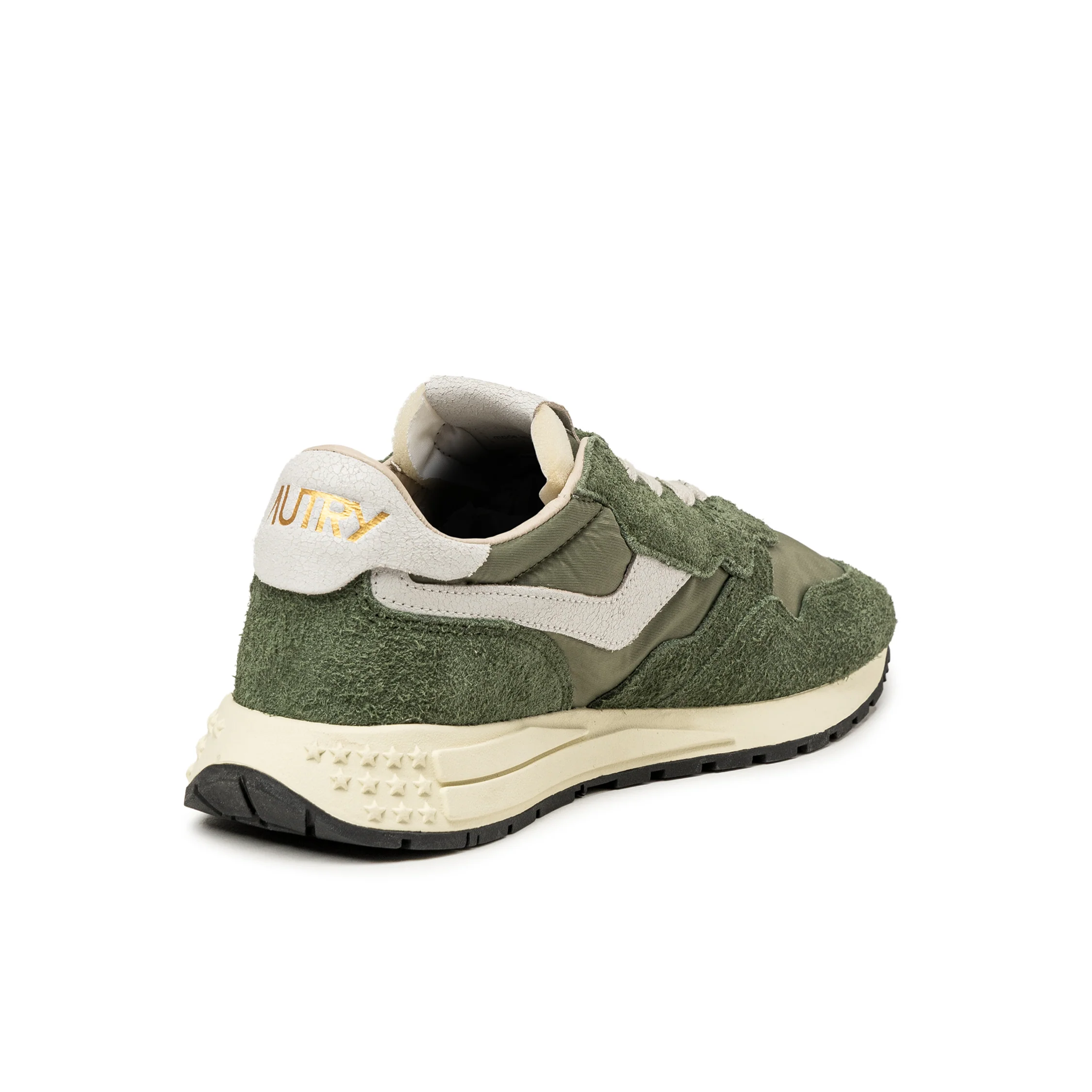 Autry Reelwind Low *Nylon / Hairy Suede / Cracked Leather* - Image 3