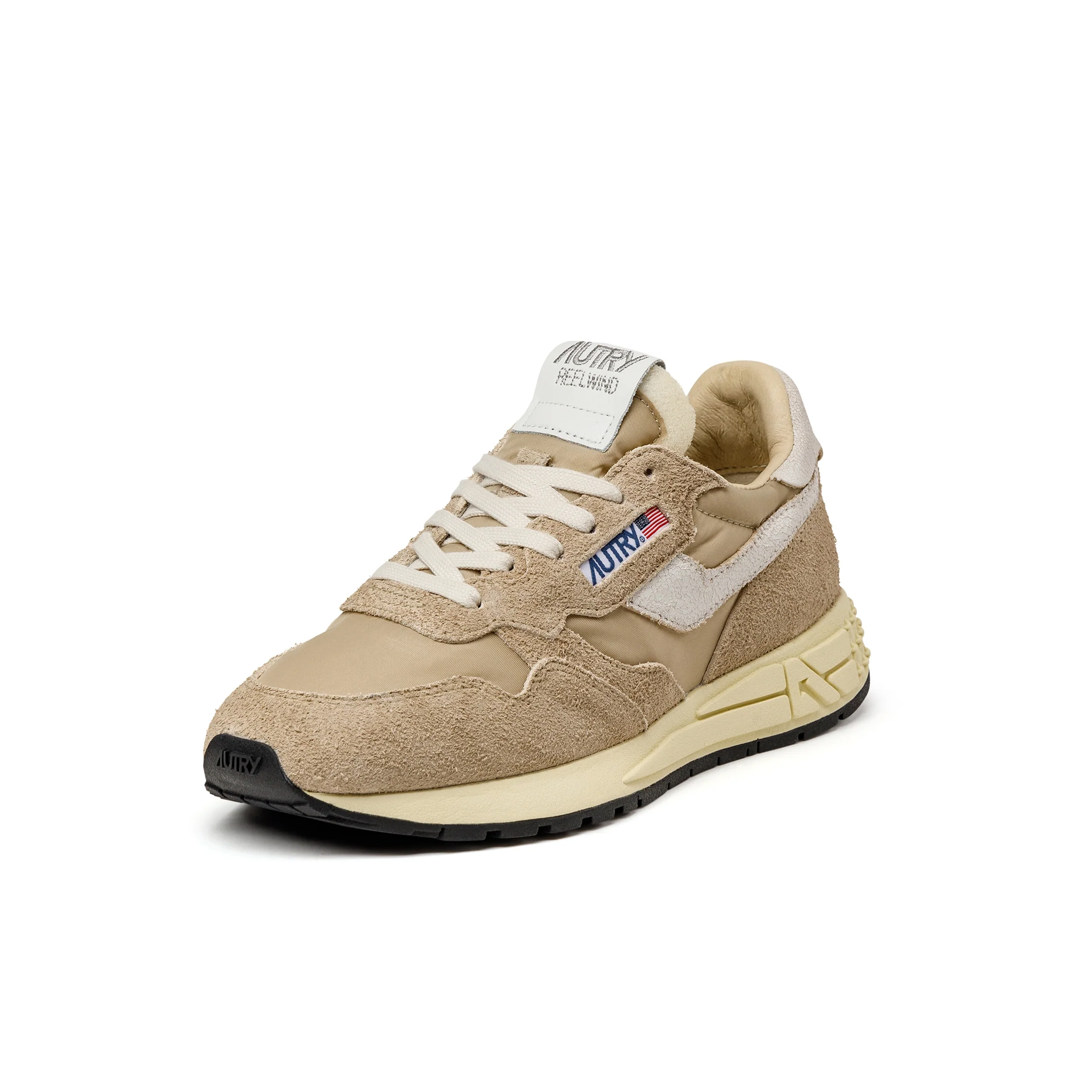 Autry Reelwind Low W *Nylon / Hairy Suede / Cracked Leather* - Image 2
