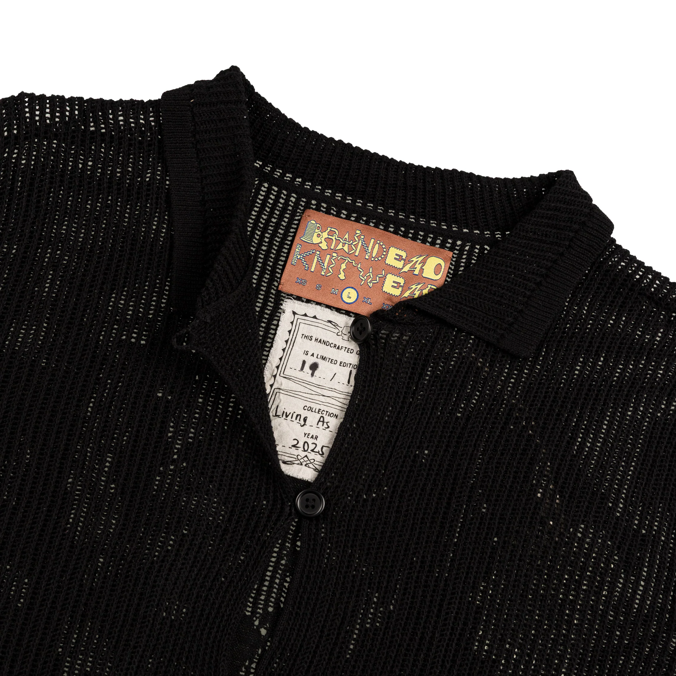 Brain Dead Mesh Knit Spiral Cardigan - Image 3