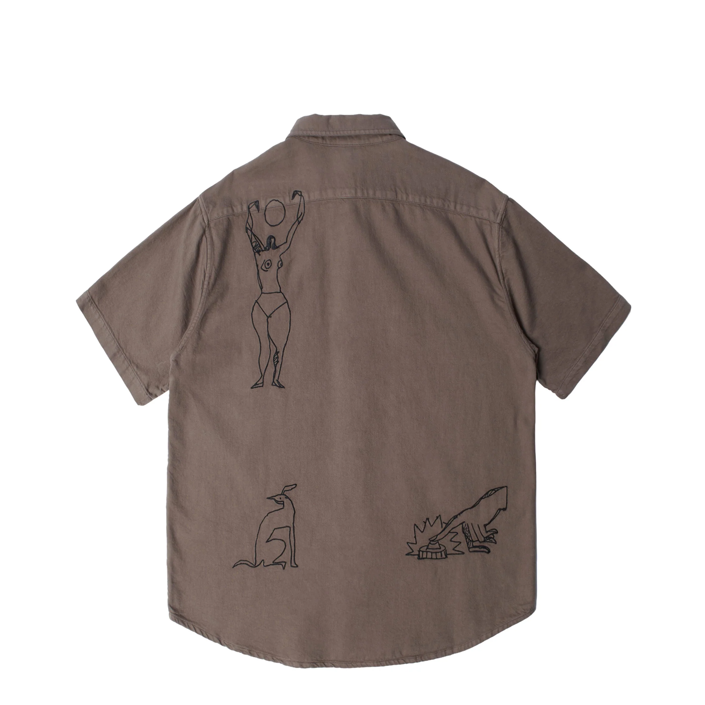 By Parra Crooked Face Short Sleeve Shirt - Image 2