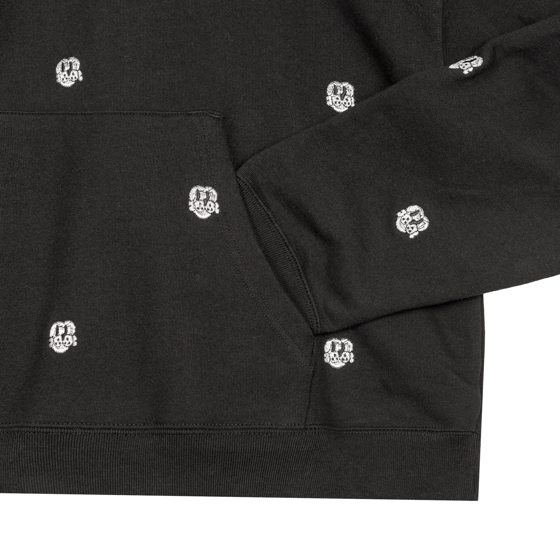 CHITO International Allover Finesse Embroidered 1/4 Zip Pullover Hoodie - Image 3