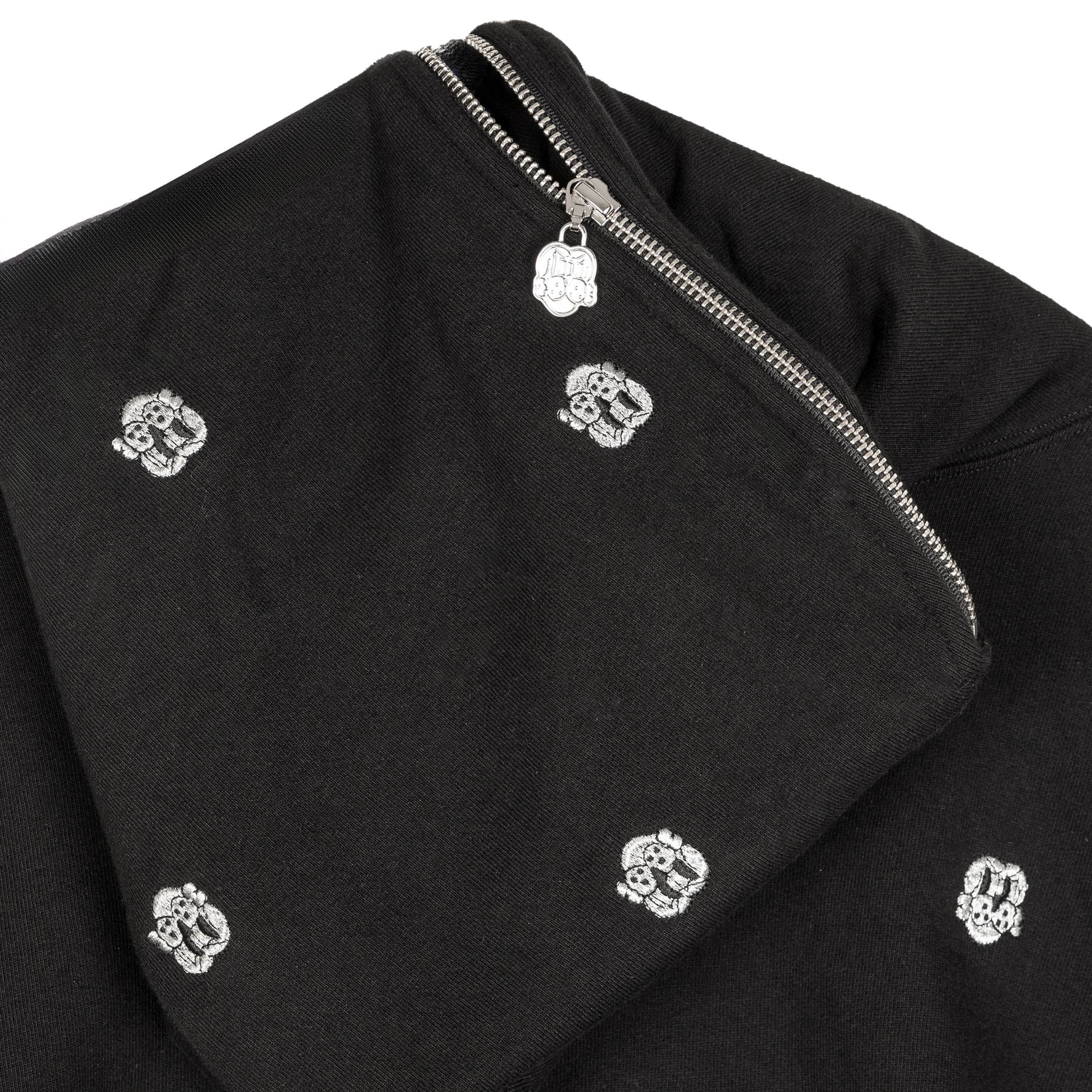 CHITO International Allover Finesse Embroidered 1/4 Zip Pullover Hoodie - Image 5