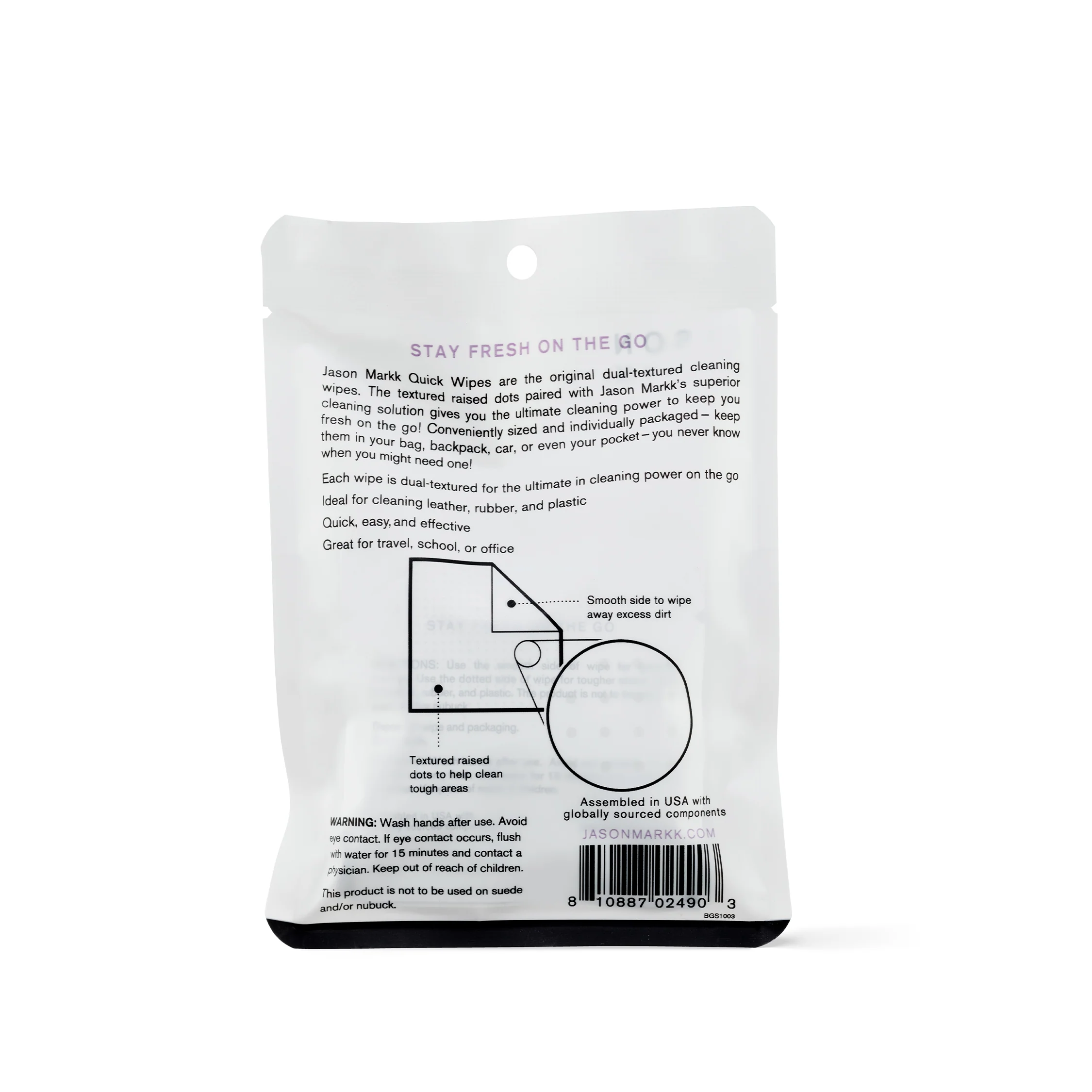Jason Markk Quick Wipes 3 Pack - Image 2