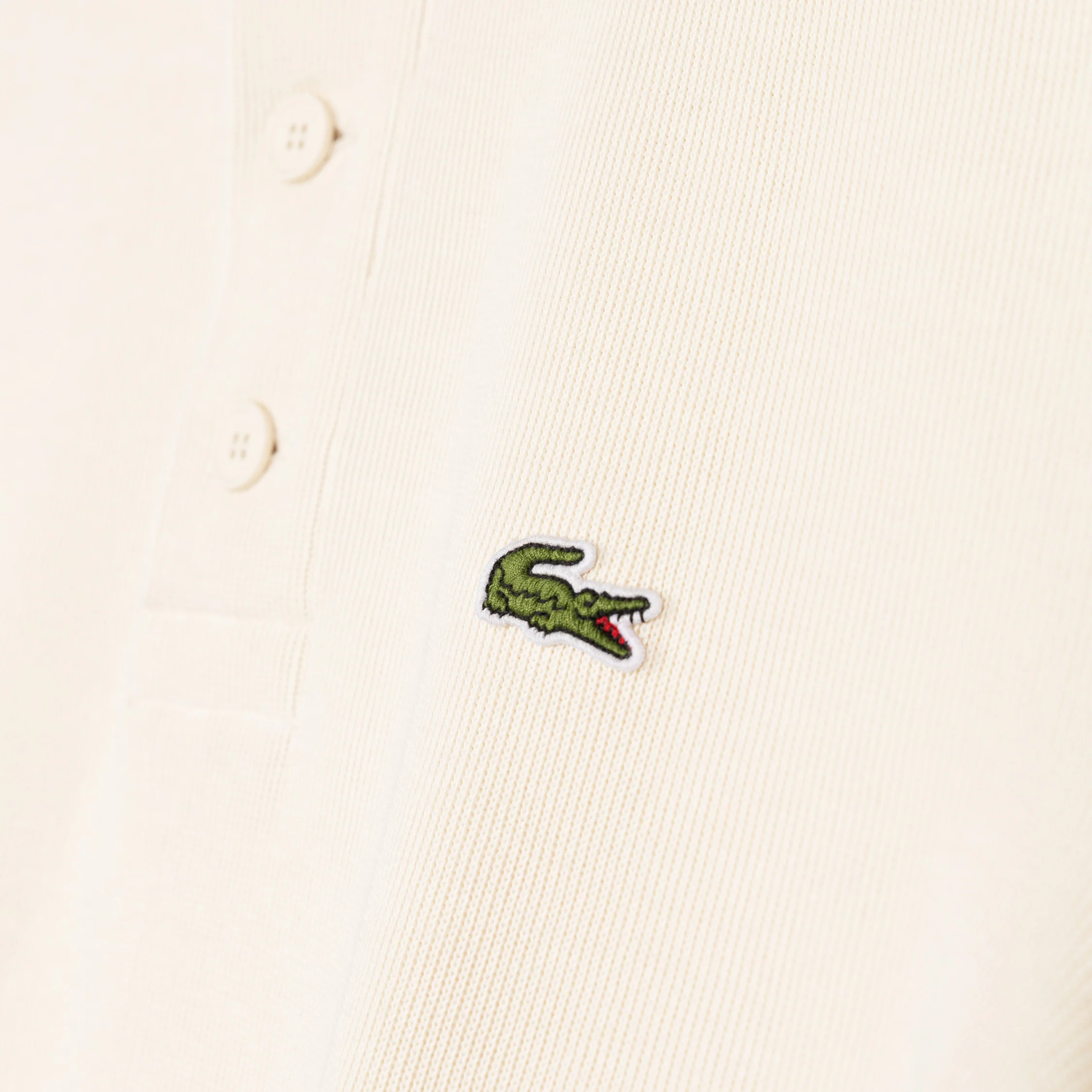 Lacoste Ribbed Cotton Polo Collar Sweatshirt - Image 3