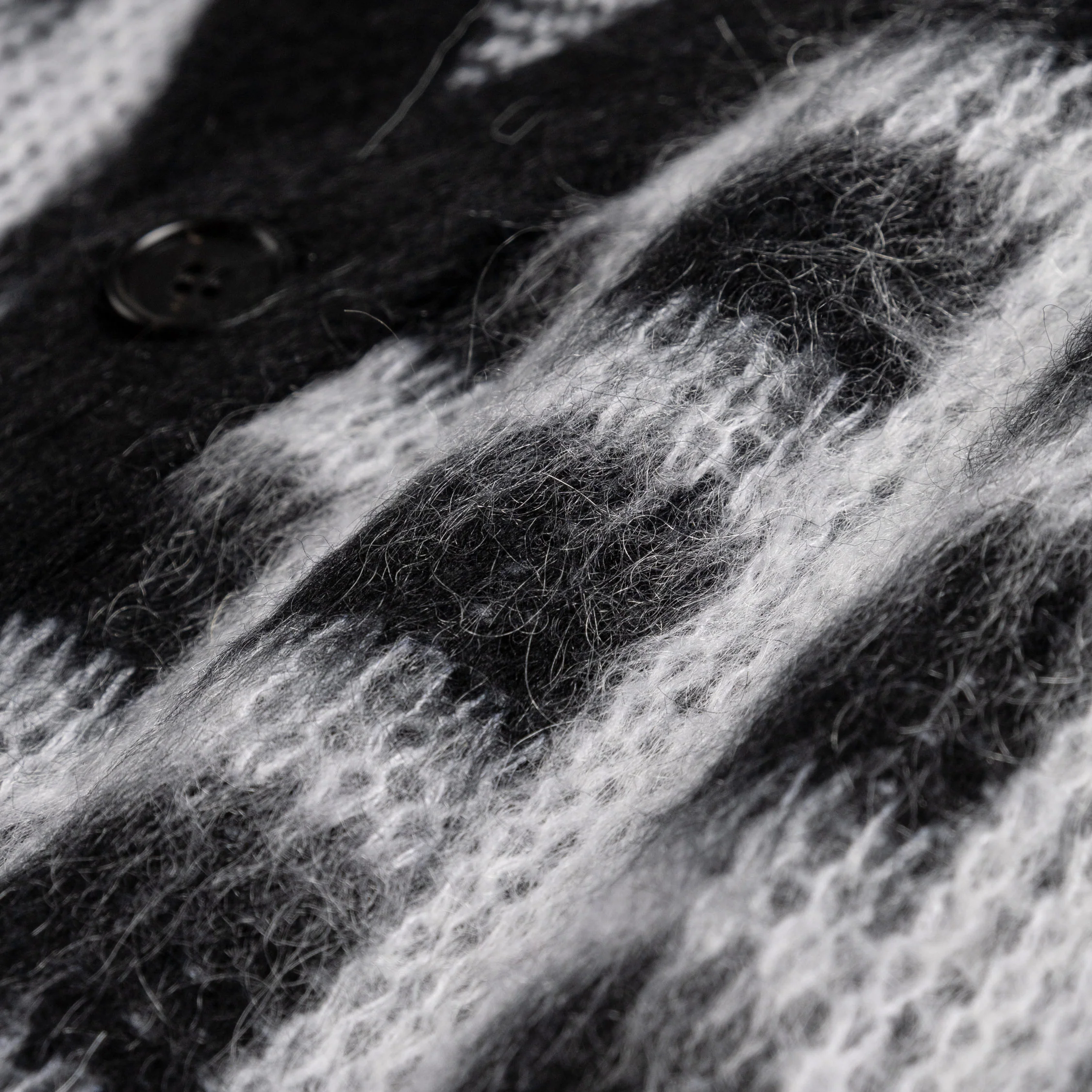 Marni Brushed Check Fuzzy Wuzzy Cardigan - Image 3
