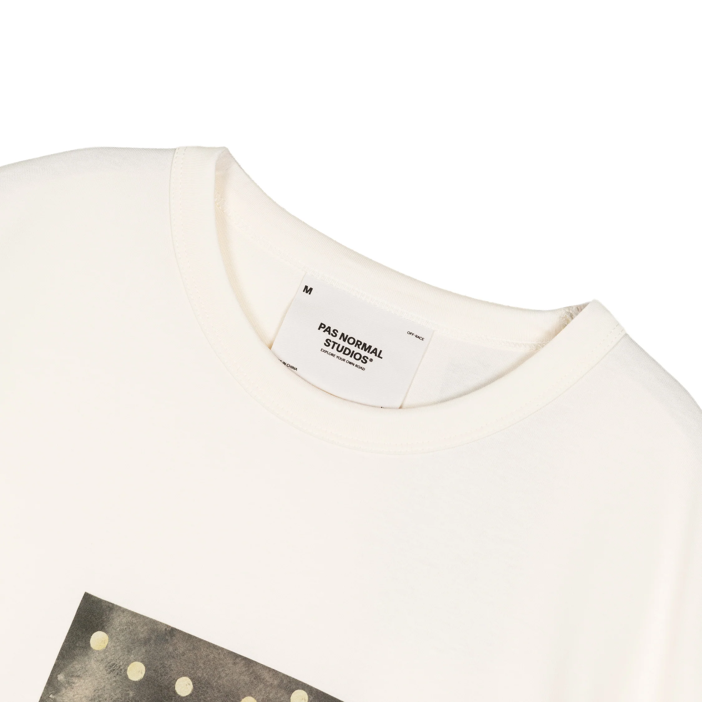 Pas Normal Studios	Off-Race Cotton Tech Graphic T-Shirt - Image 2