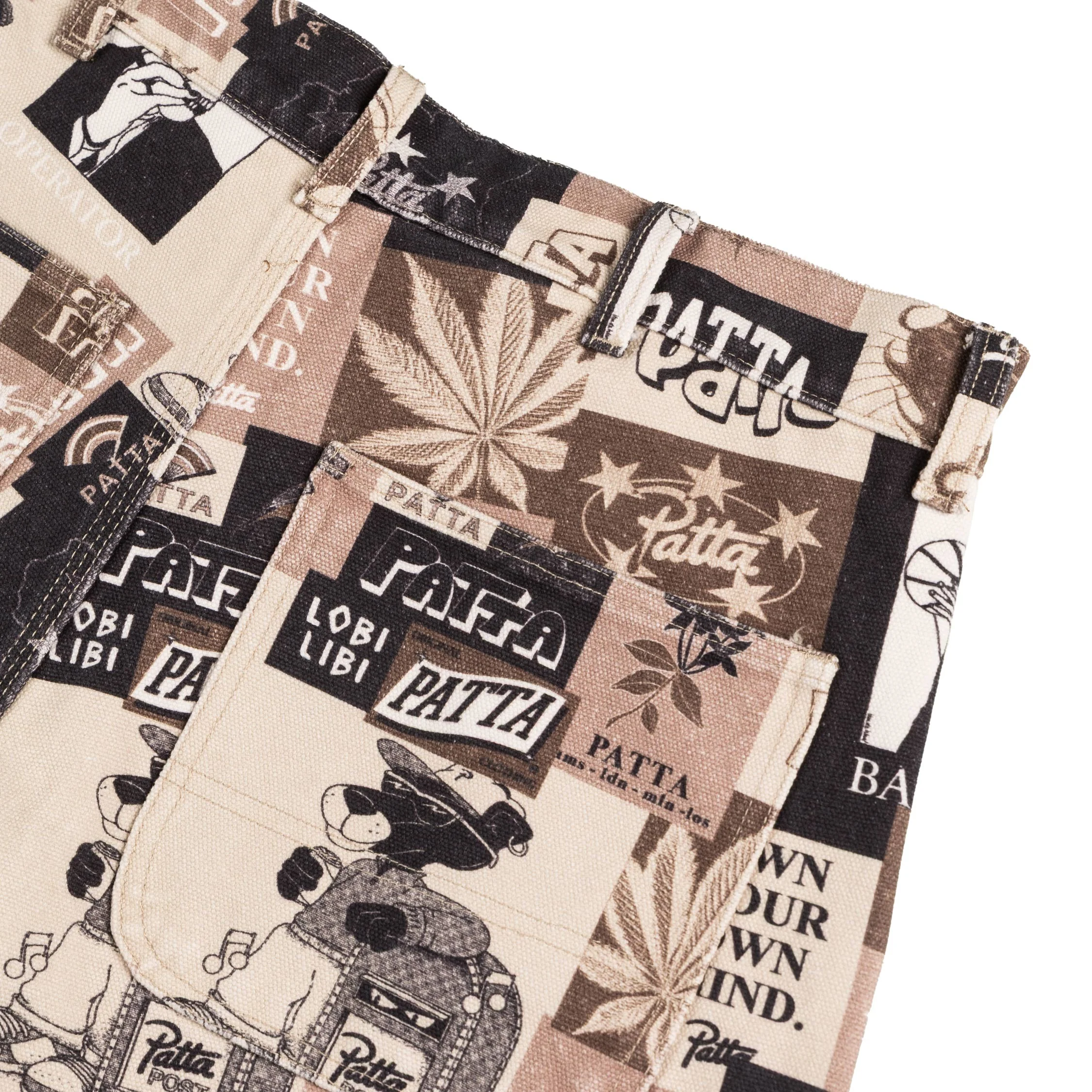Patta Collage Canvas Pants - Image 3