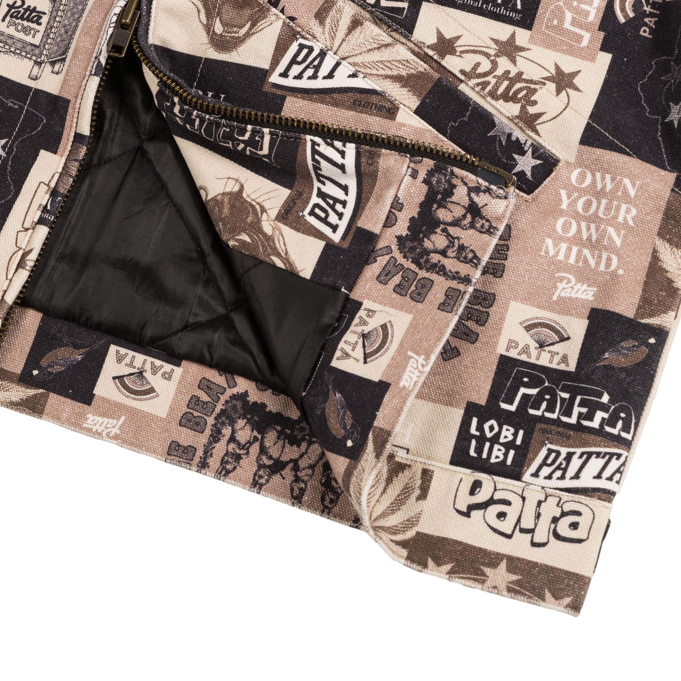 Patta Collage Insulated Canvas Jacket - Image 3