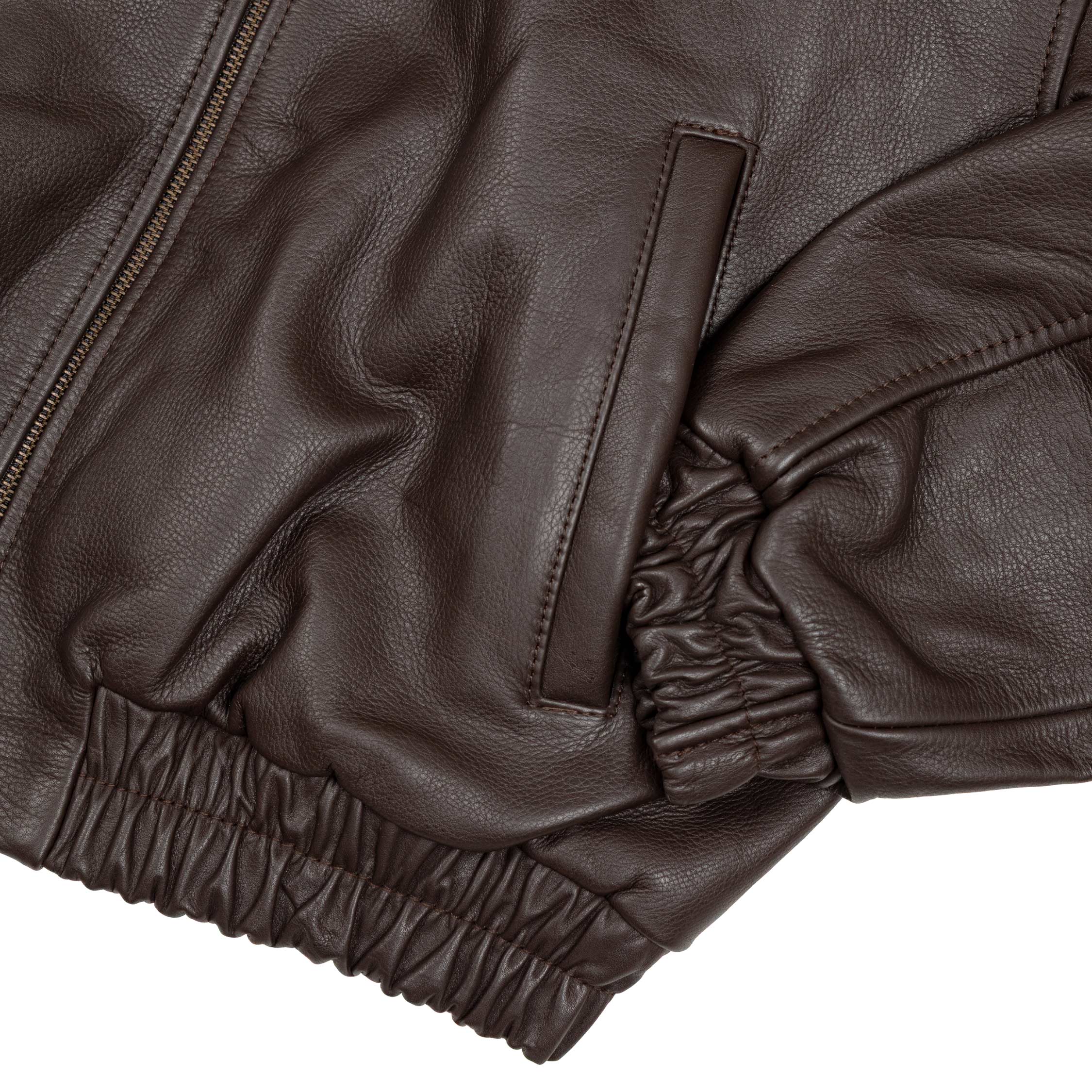 Patta Leather Bomber Jacket - Image 4