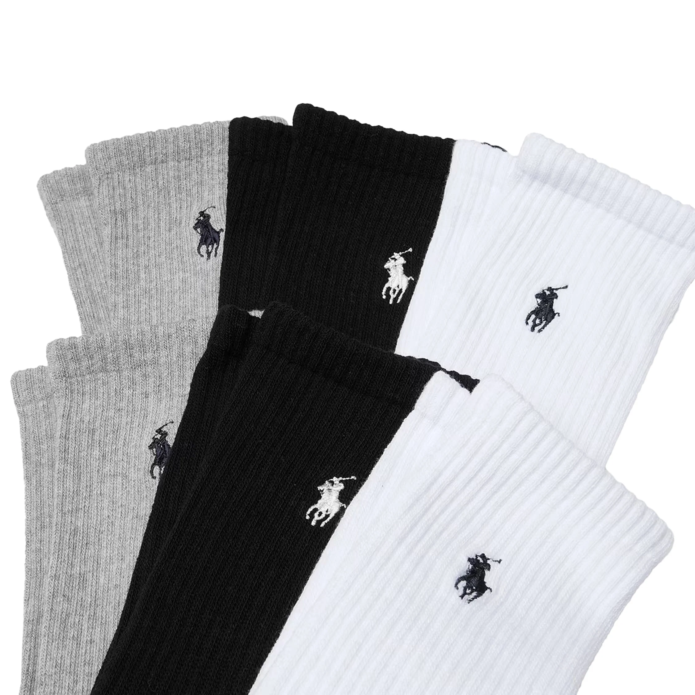 Polo Ralph Lauren Crew Socks 6 Pack - Image 2