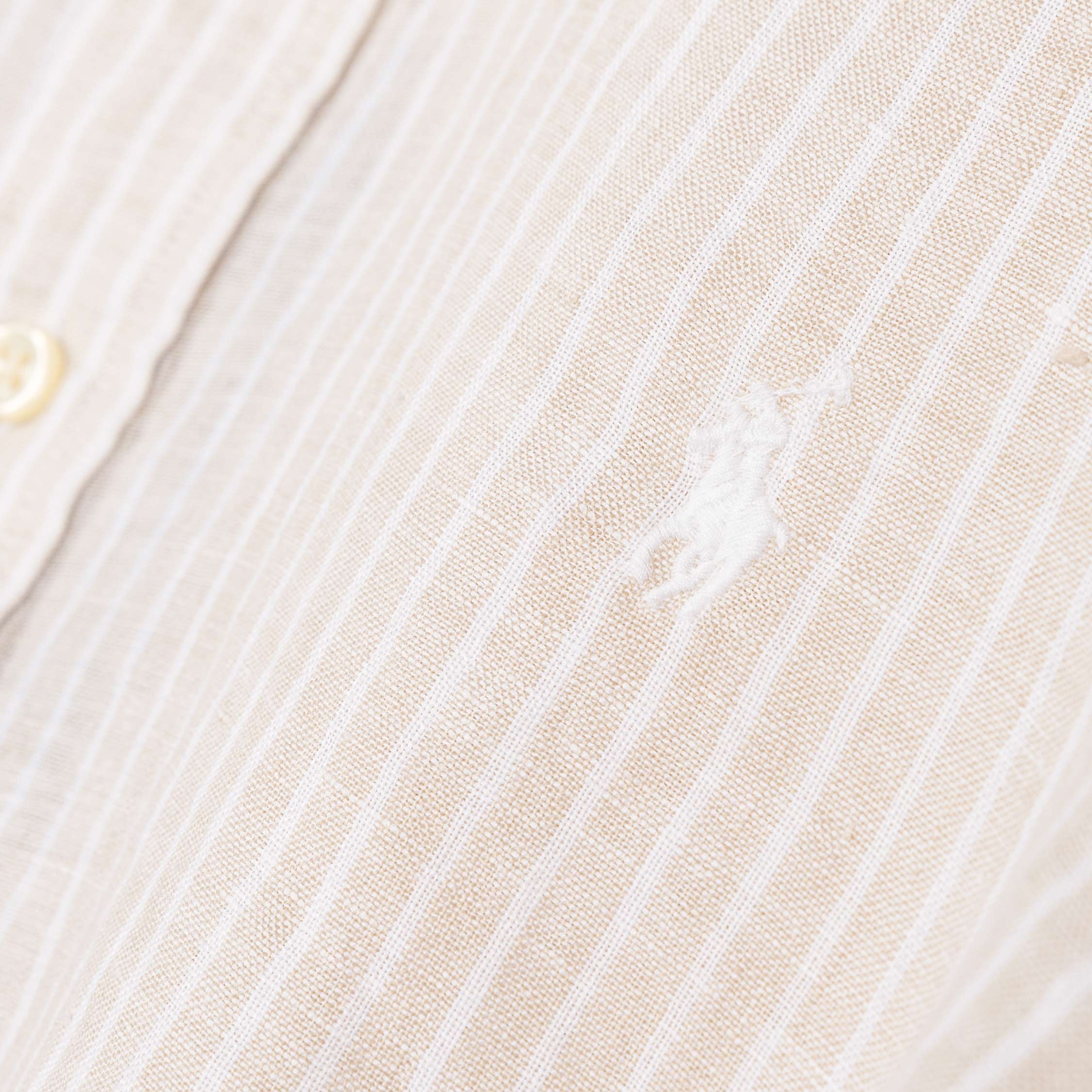 Polo Ralph Lauren Custom Fit Striped Linen Shirt - Image 3