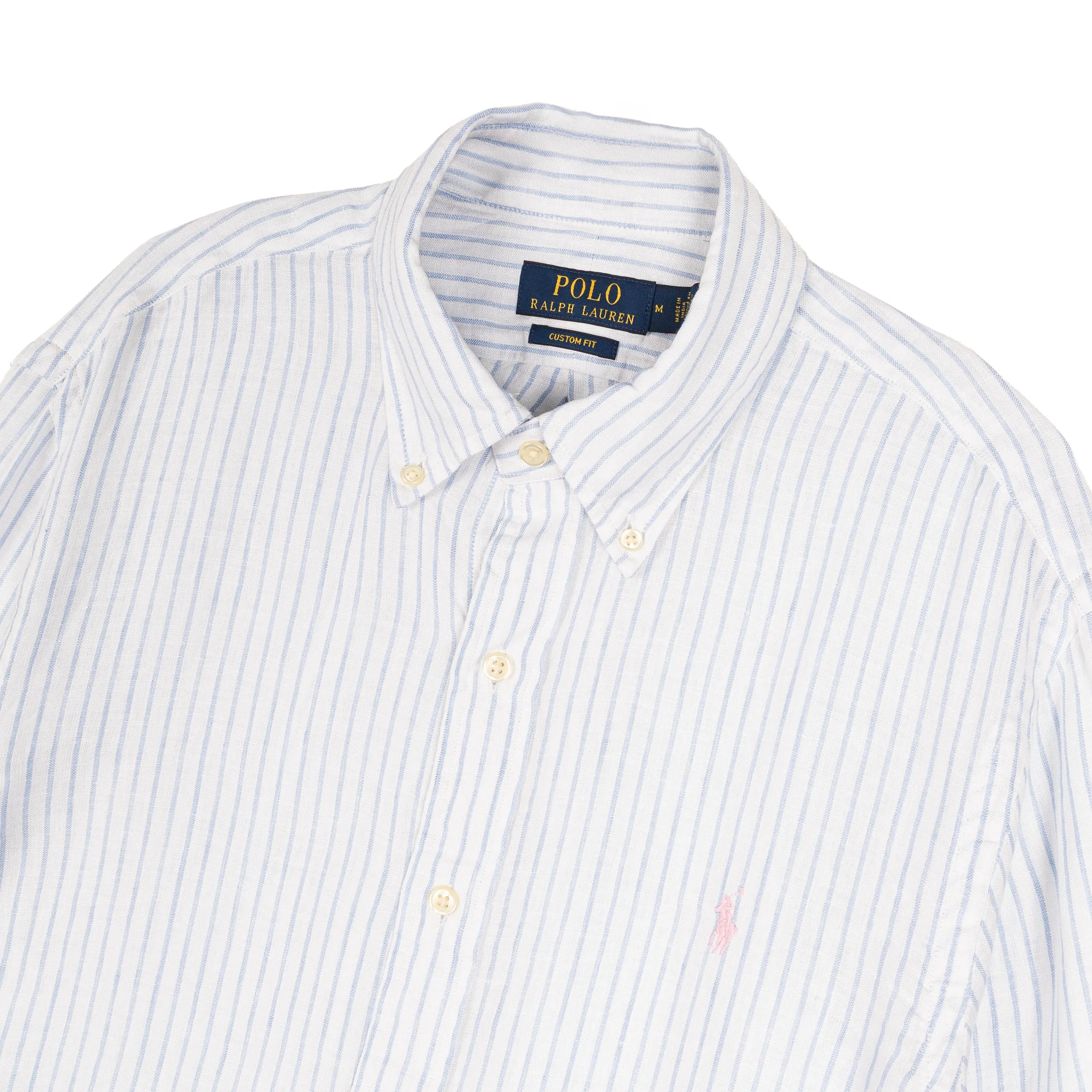 Polo Ralph Lauren Custom Fit Striped Linen Shirt - Image 2