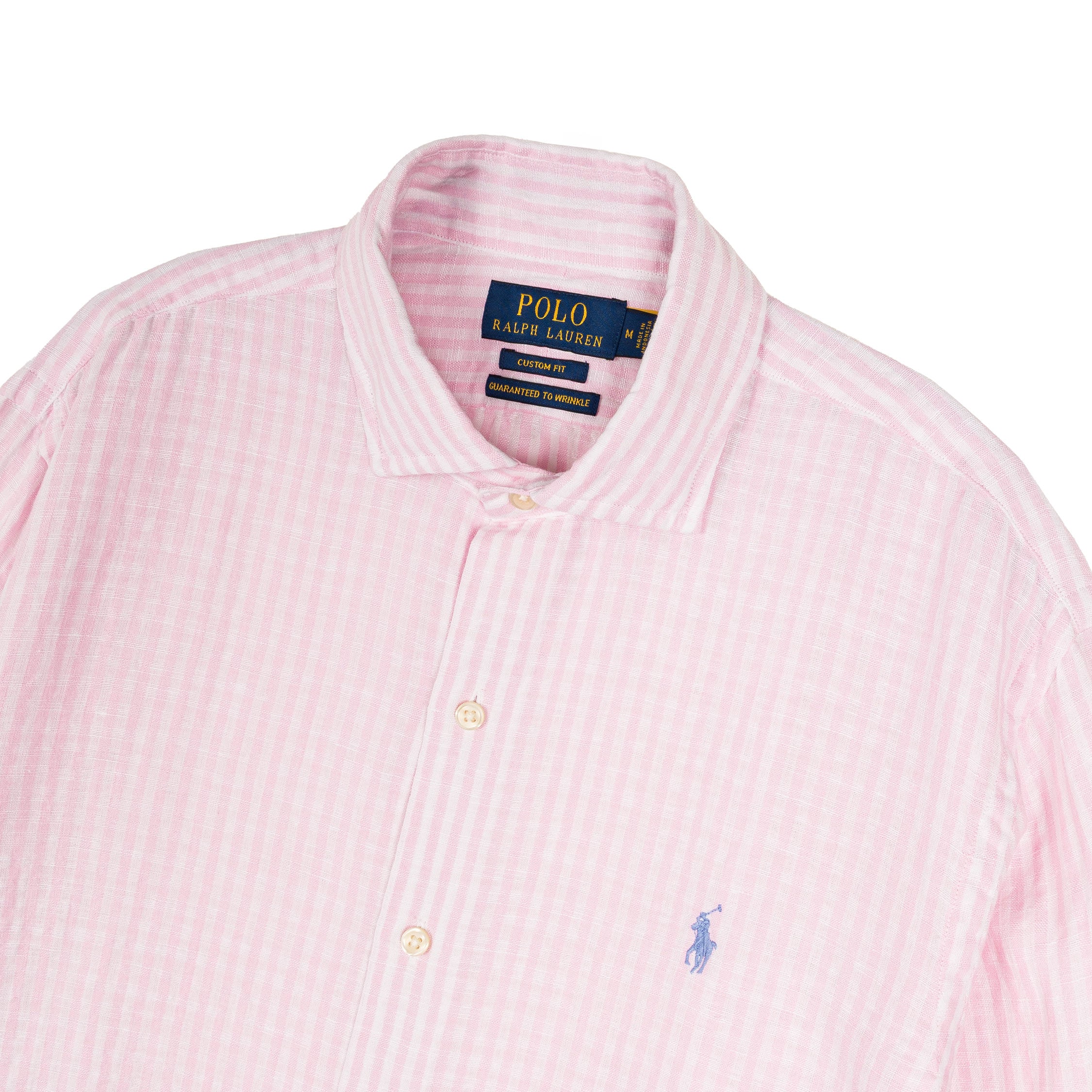 Polo Ralph Lauren Custom Fit Striped Seersucker Linen Shirt - Image 2