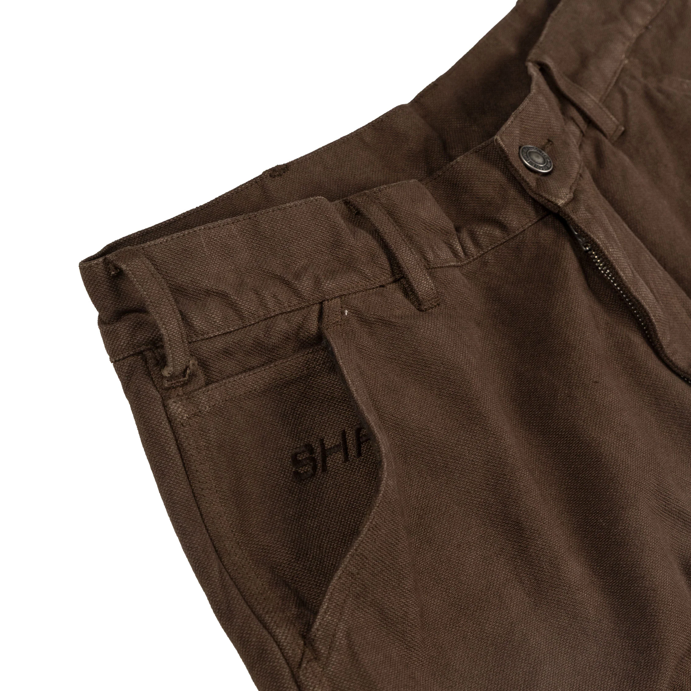 Sky High Farm Universe Flannel Lined Canvas Double Knee Pants Woven - Image 4