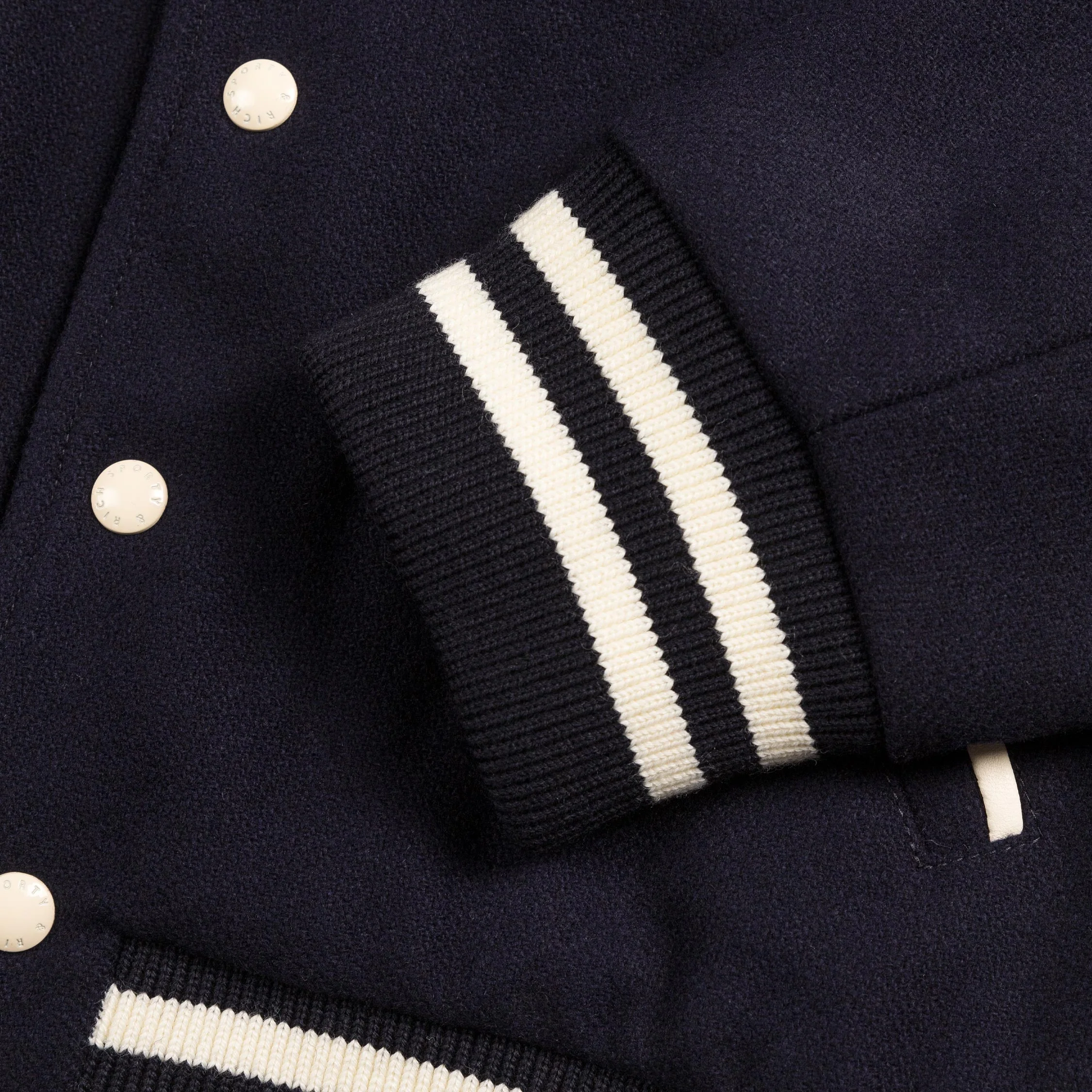 Sporty & Rich x  '47 & The New York Yankees Serif Varsity Jacket - Image 4