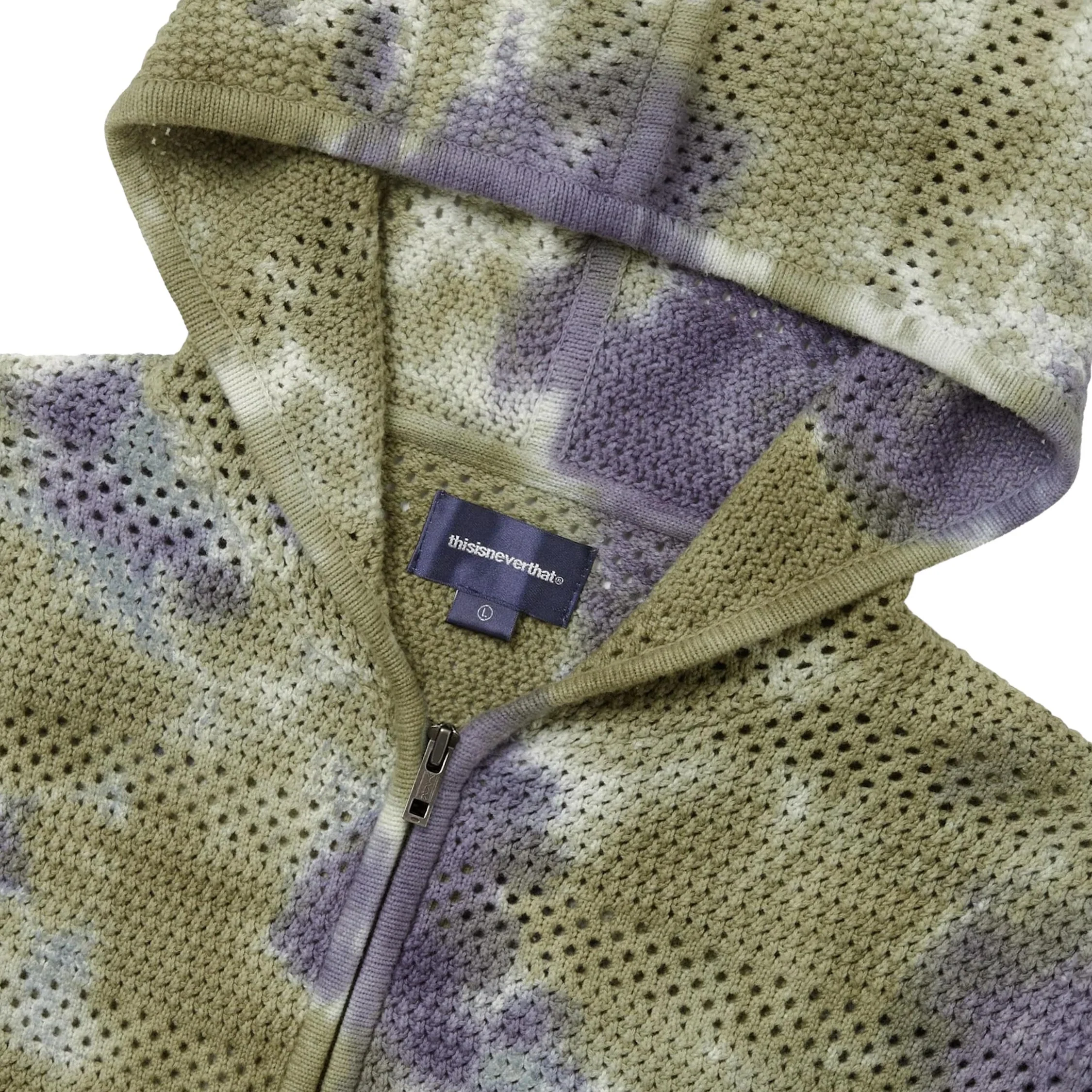 thisisneverthat	Crochet Knit Zip Hoodie - Image 2
